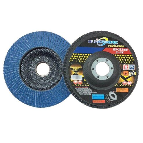 Lamelni brusni disk fi125x22mm, zyrkon, BLUESHARK
