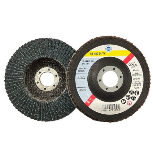 Lamelni brusni disk fi125x22mm, zyrkon, RB 480 24 YX, kosi