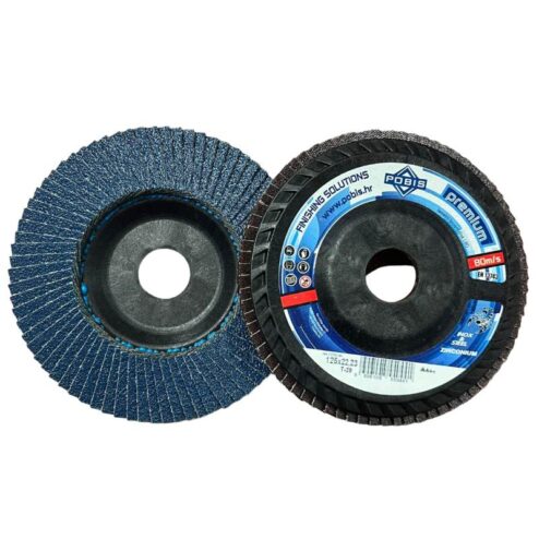 Lamelni brusni disk fi125x22mm, POBIS Premium, T-29 kosi